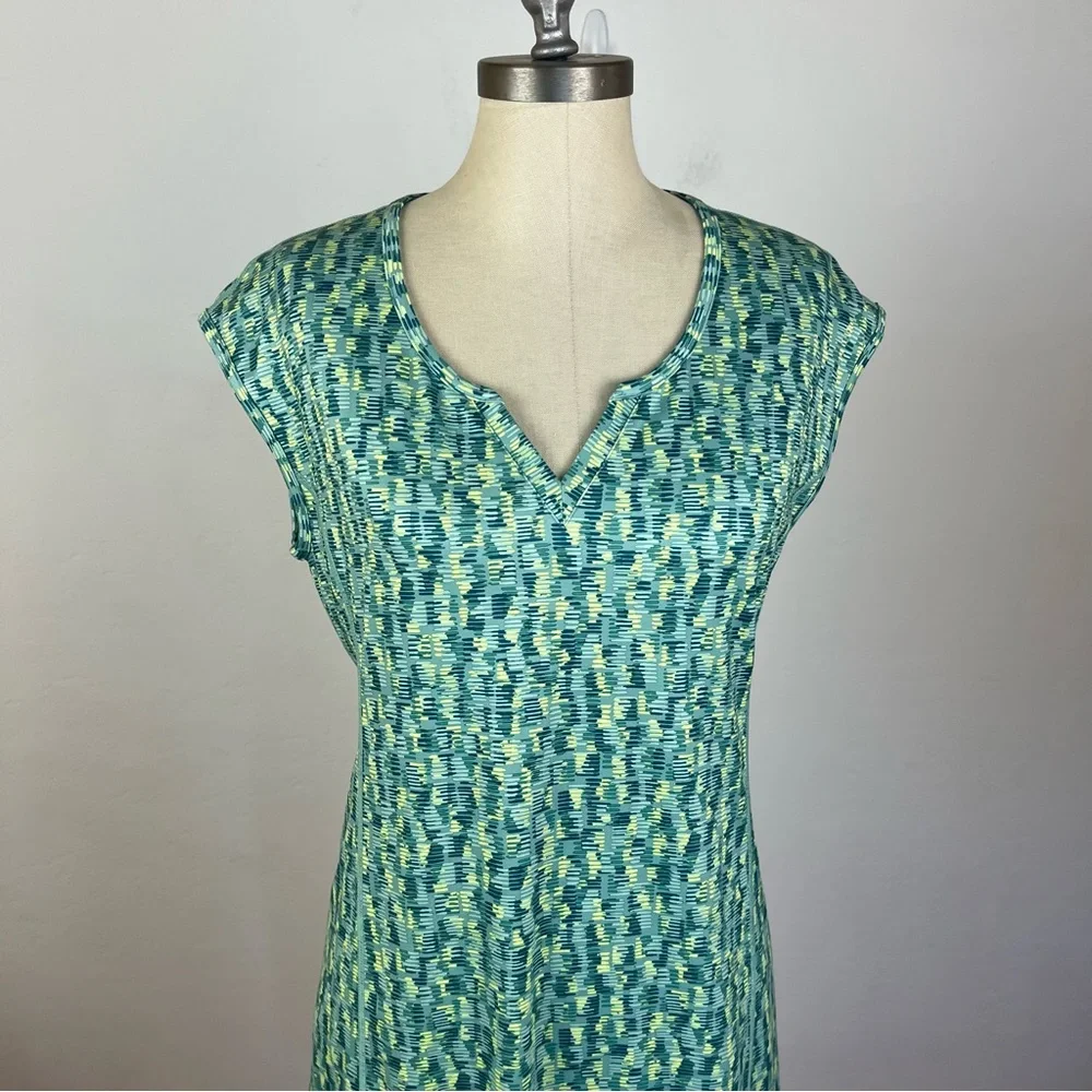 Simms Drifter Dress in Coastal Print Aqua - Picture 3 of 7